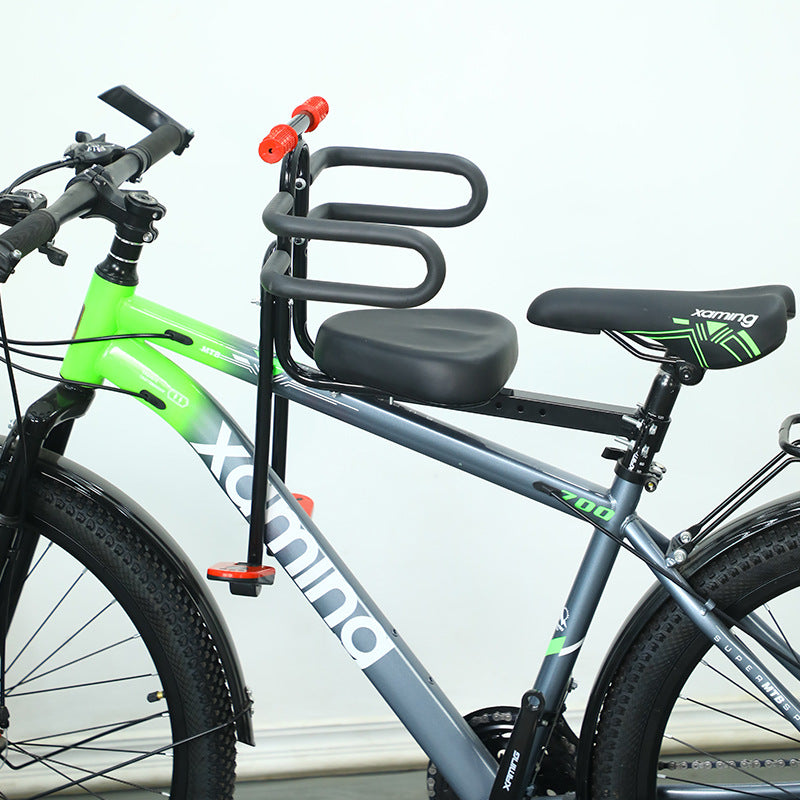 Child Bicycle Passenger Seat with Safety Armrest - Adjustable and Padded