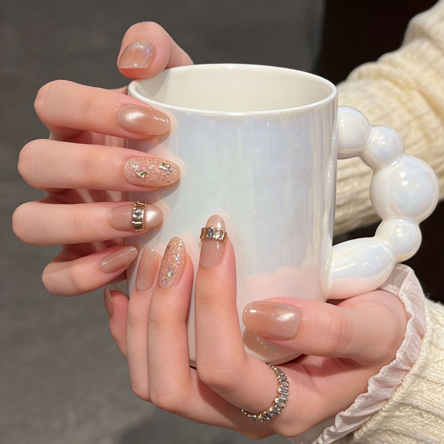 Set of 3D Decorative Press-On Nail Art