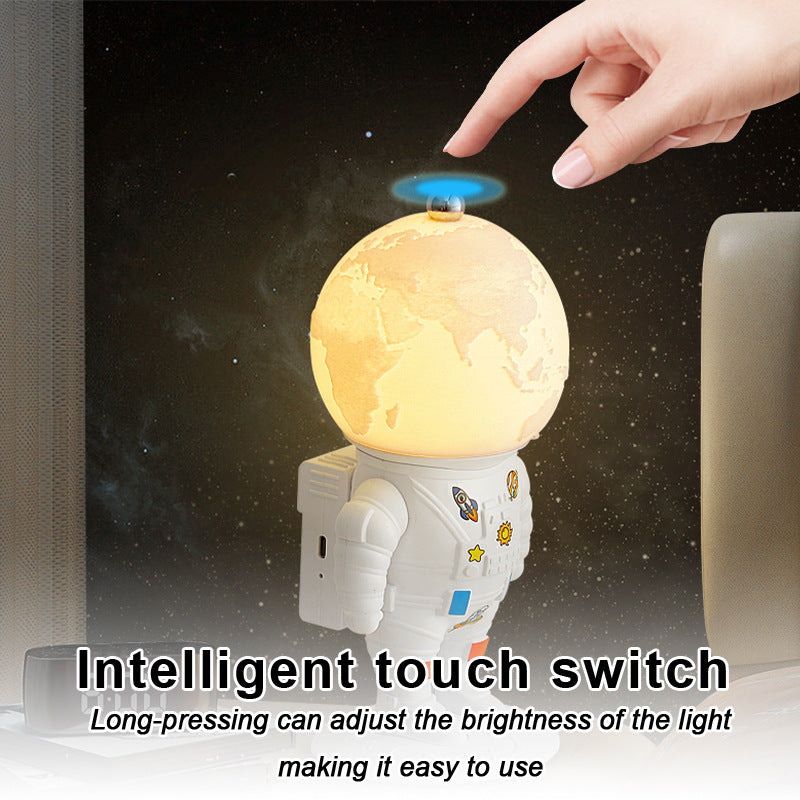 Creative Night Light for Bedroom - Resin Moon Lamp for Bedside Decor