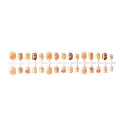 Autumn-Themed Press-On Nail Art Kit
