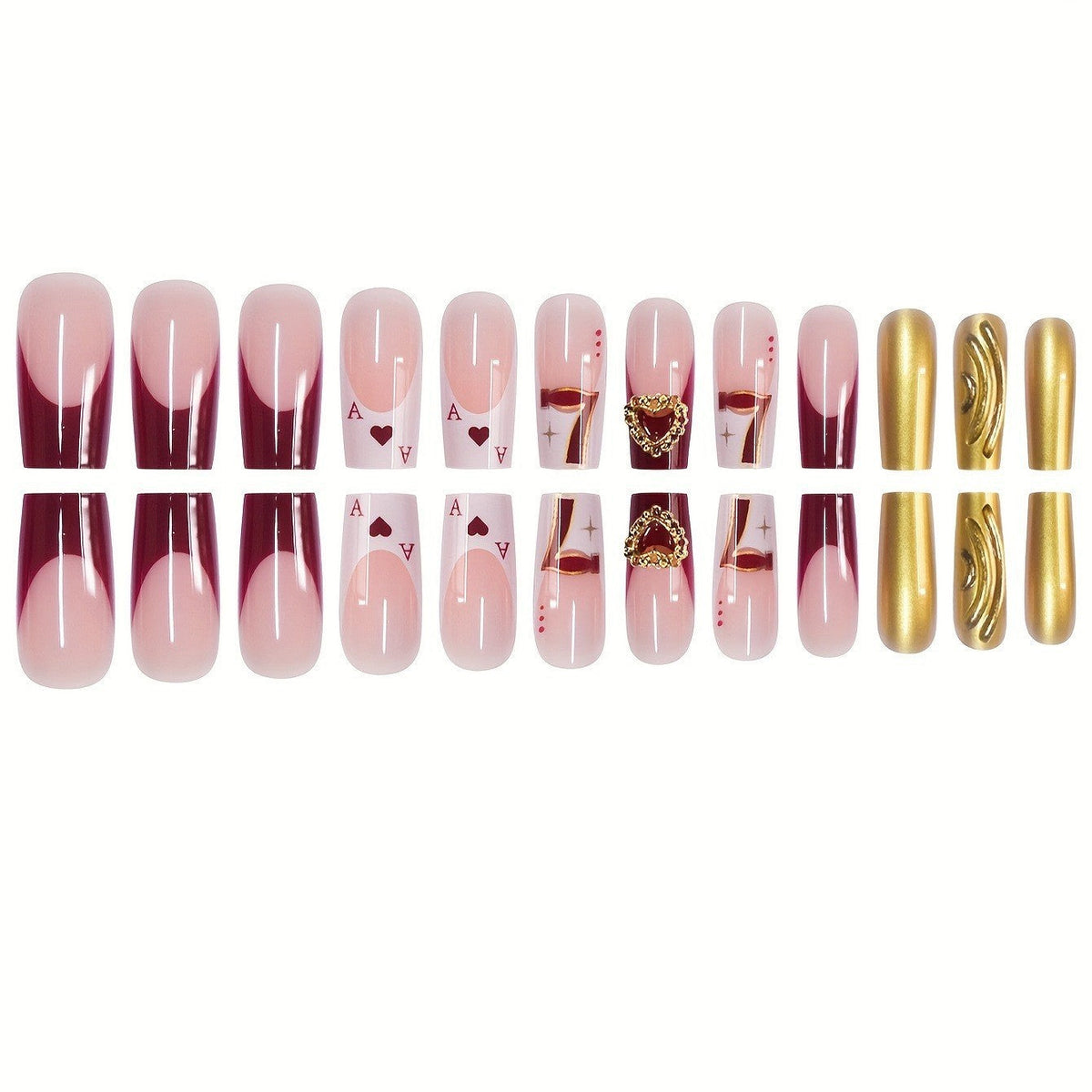 Creative Nail Extensions Inspired by Playing Cards