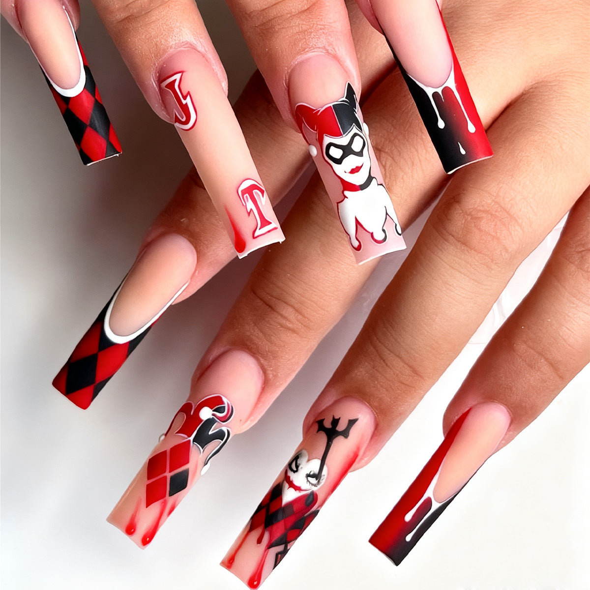 Themed Press-On Nails for Creative Looks