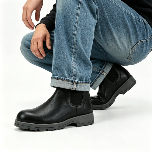 Lightweight Thick Sole Chelsea Boots for Men