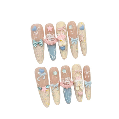 Decorative 3D Press-On Nail Set