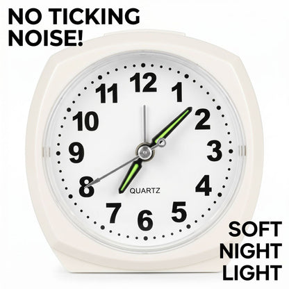Night Light Analog Alarm Clock with Snooze Feature