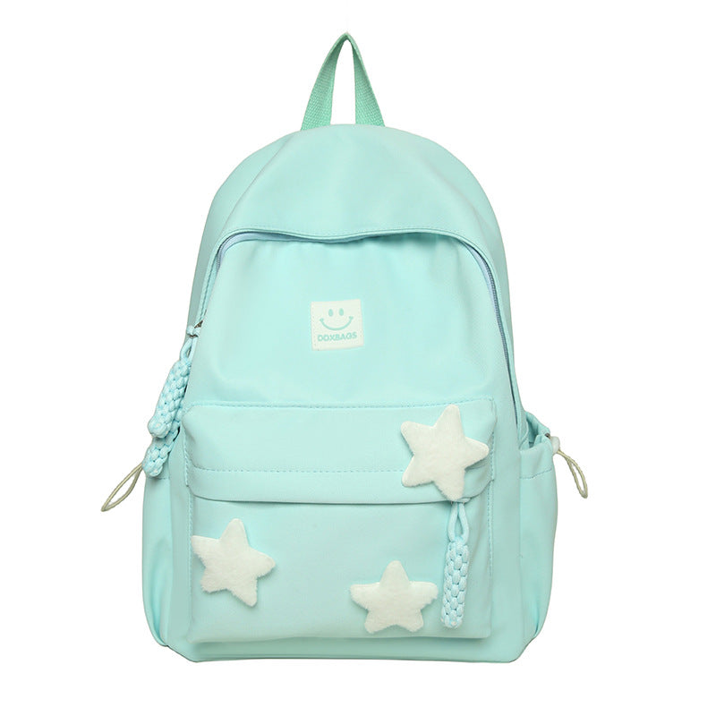 Charming Star-Detail School Backpack for Kids