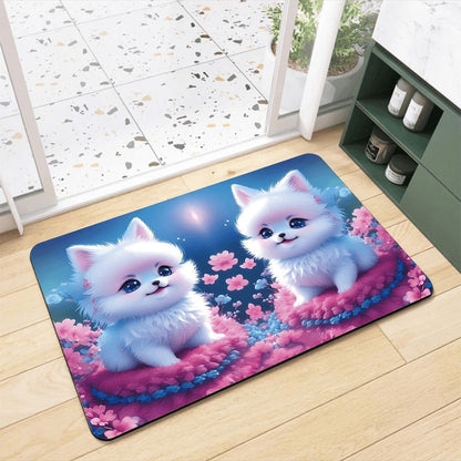 Pomeranian Design Bath Mat - Cute Bathroom Rug