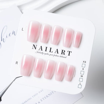 Ombre Effect Acrylic Nails Set