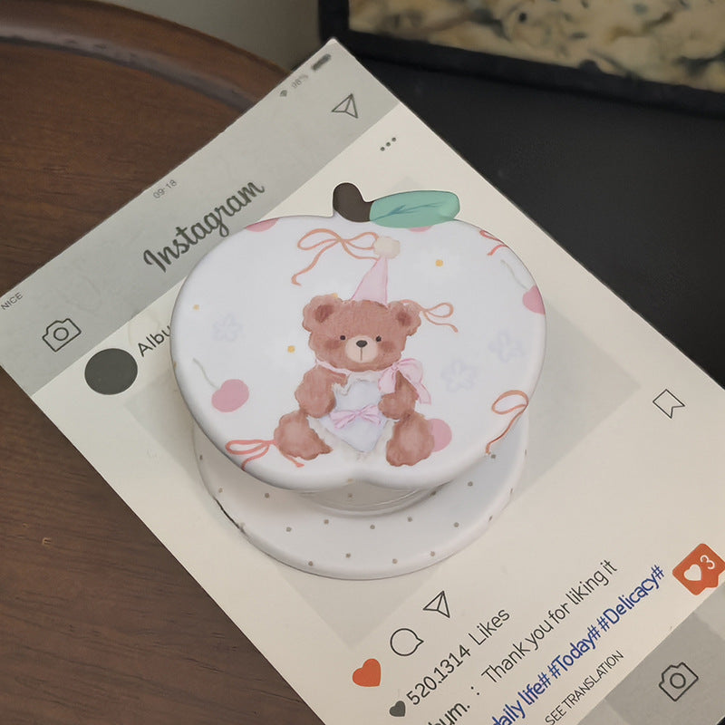 Cute Bear Design Mobile Phone Holder