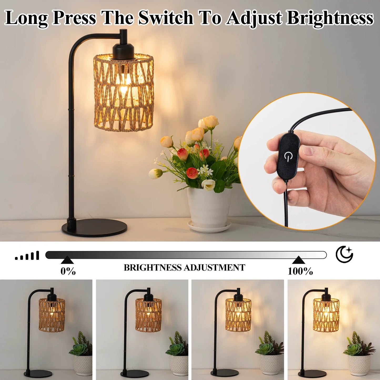 Creative Ambient Lamp for Bedroom Nightstand - Luxury Hotel Style
