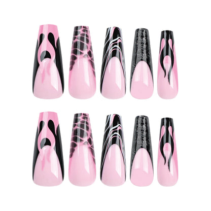 Modern Designed Stiletto Nails - Artistic Style