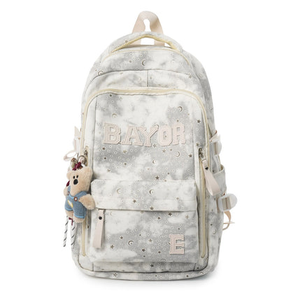 Backpack with Abstract Pattern Design