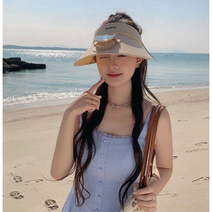 Sun Visor with UV Protection and Built-In Smartphone Holder