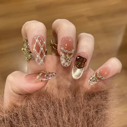 Creative Press-On Stiletto Nail Art Design