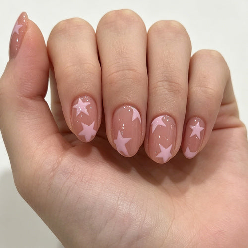 Star Pattern Nail Art Design for Creative Nails