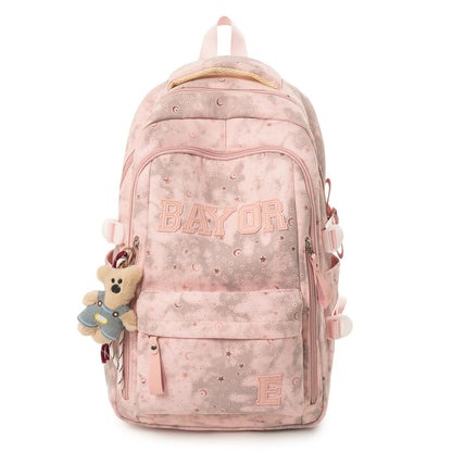 Backpack with Abstract Pattern Design