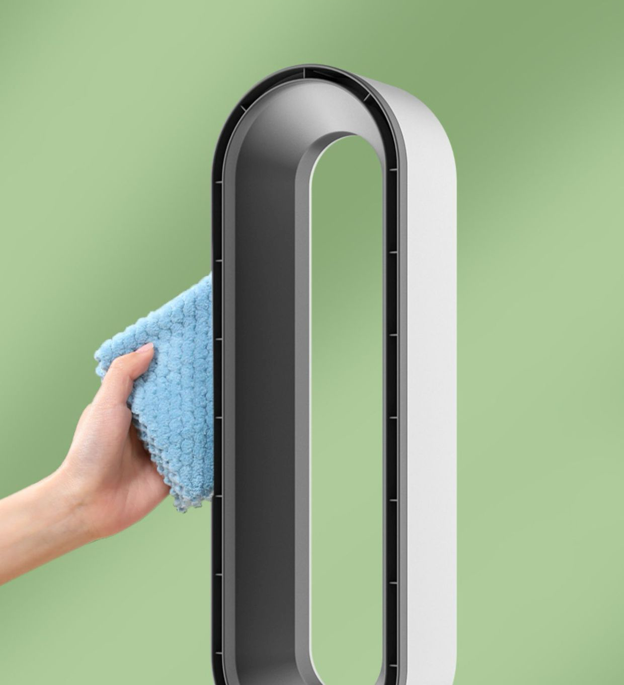 Remote-Controlled Tower Fan for Air Circulation and Purification – 4 Functions