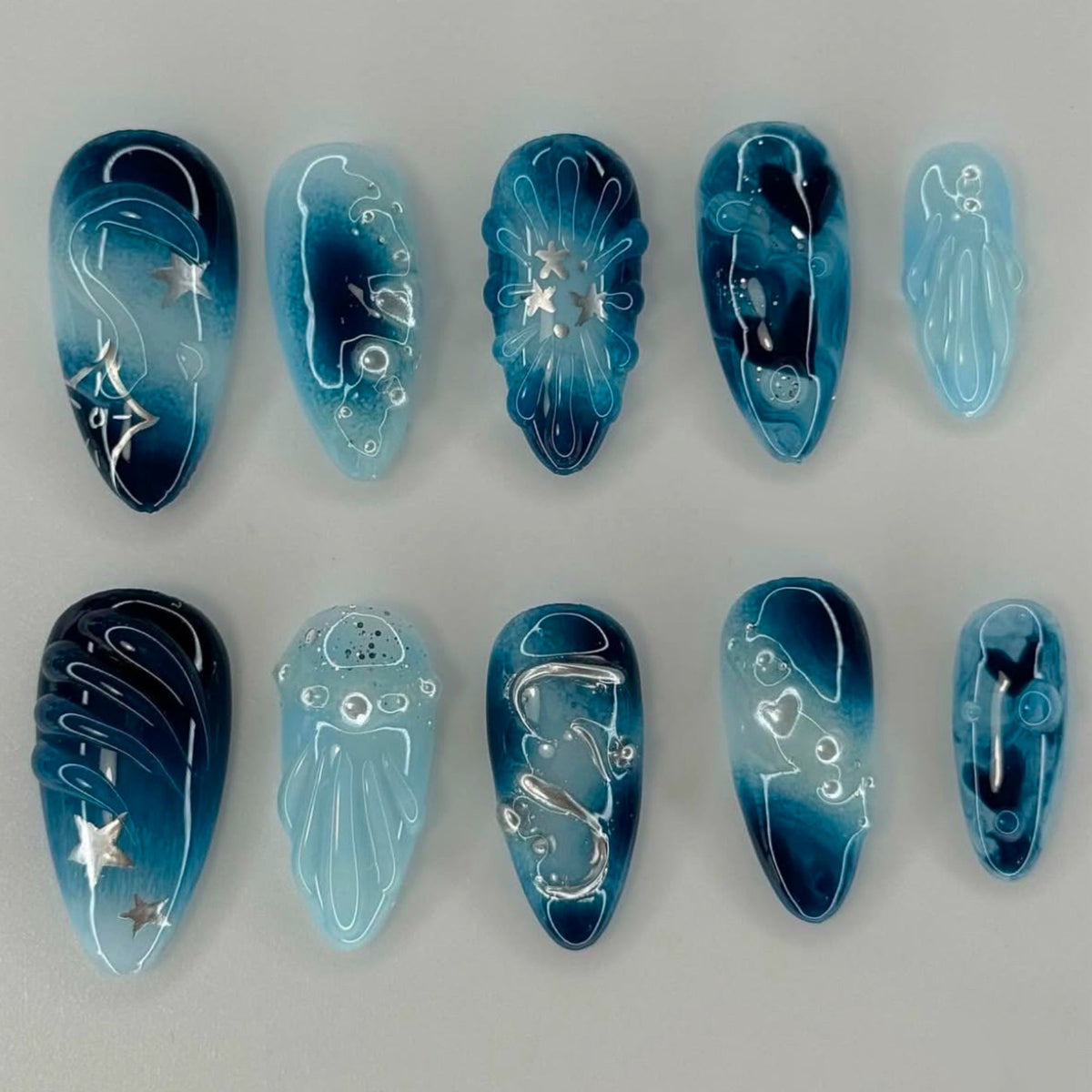 Ocean-Themed Nail Art Kit