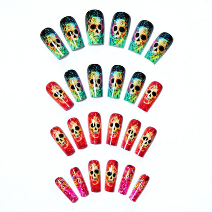 Creative Skull Design Nail Art Set