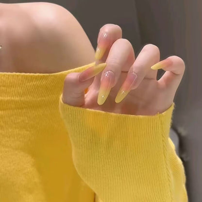 Themed Press-On Nails with Artistic Design