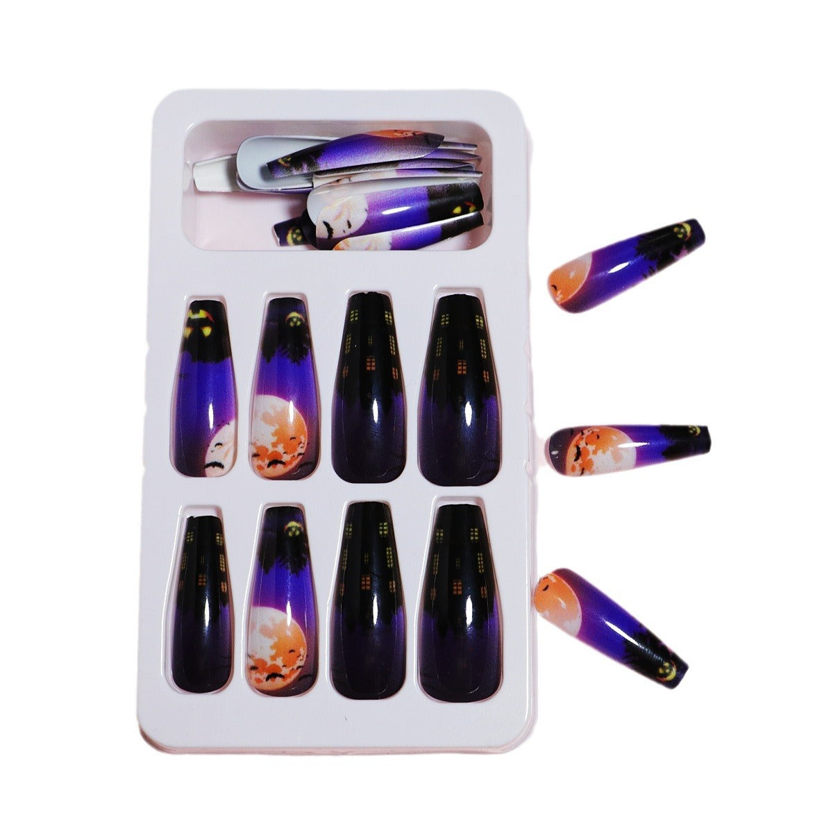Dripping Effect Press-On Nail Art Design