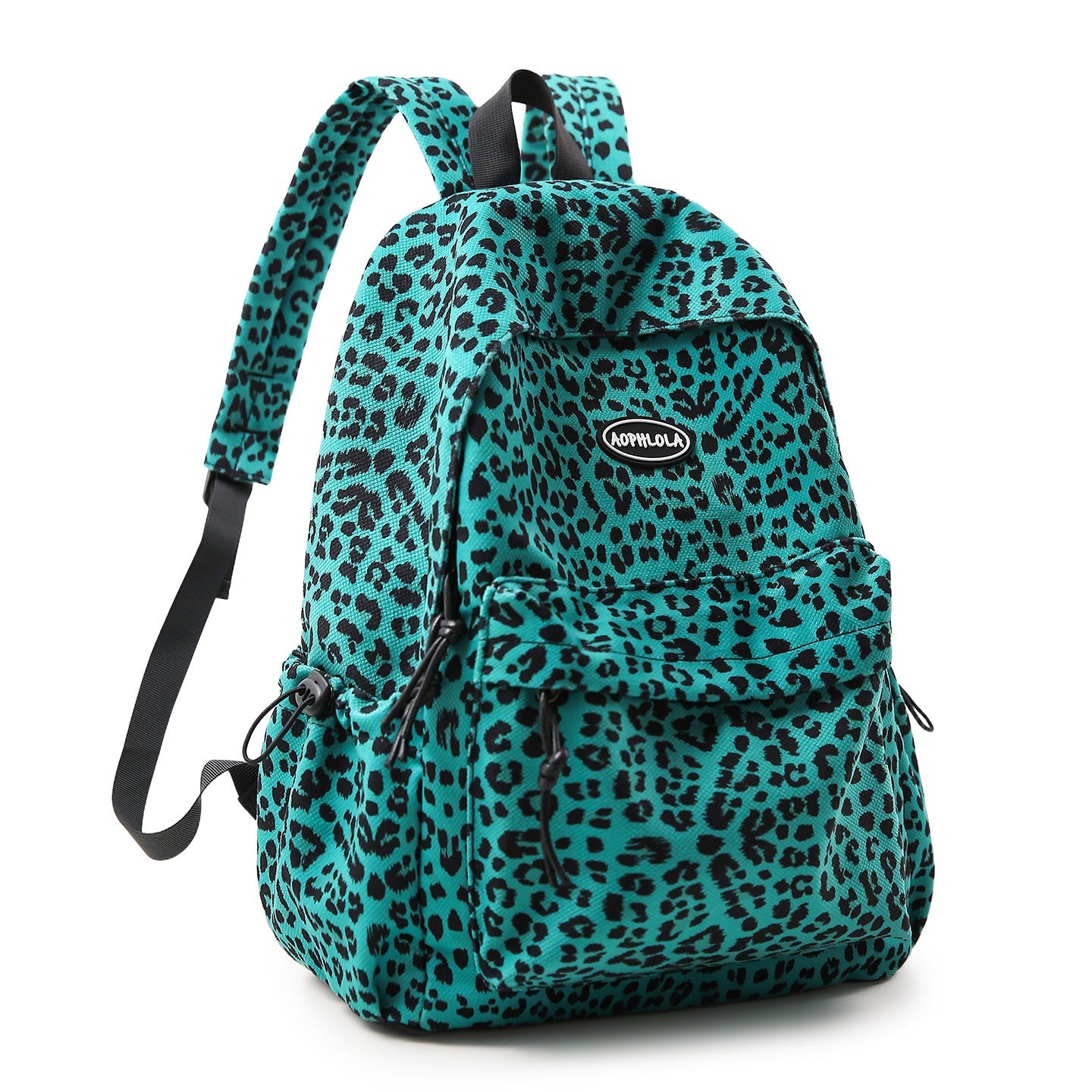 School Backpack with Animal Print Design
