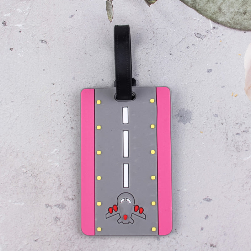 Luggage Tag for Airplane Runway Design
