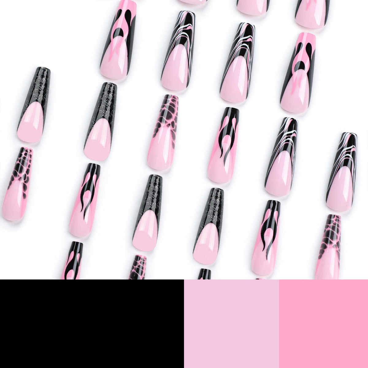 Modern Designed Stiletto Nails - Artistic Style