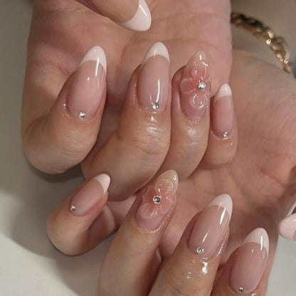 Press-On Nail Art Set with Animal Designs