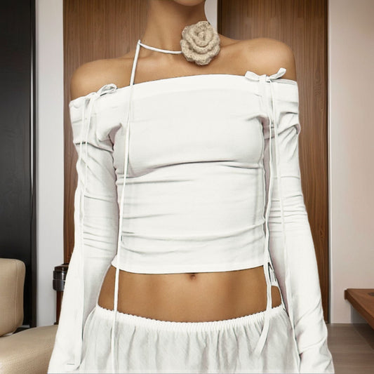 Elegant Floral Choker for Women with Satin Ribbon Details