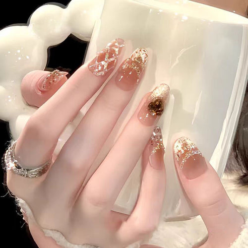Creative Press-On Stiletto Nail Art Design