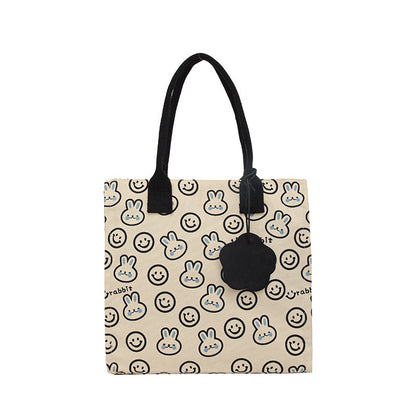 Charming Tote Bag with Graphic Design