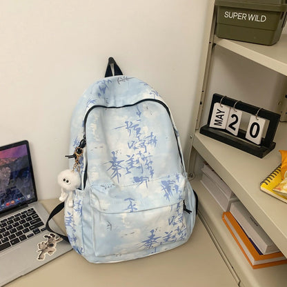 Backpack with Abstract Art Design