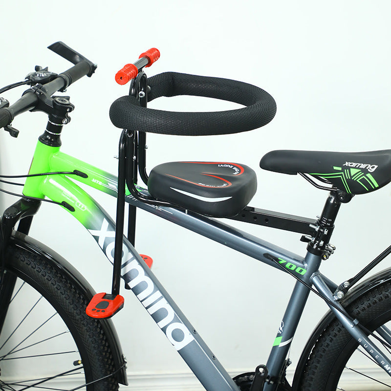 Child Bicycle Passenger Seat with Safety Armrest - Adjustable and Padded