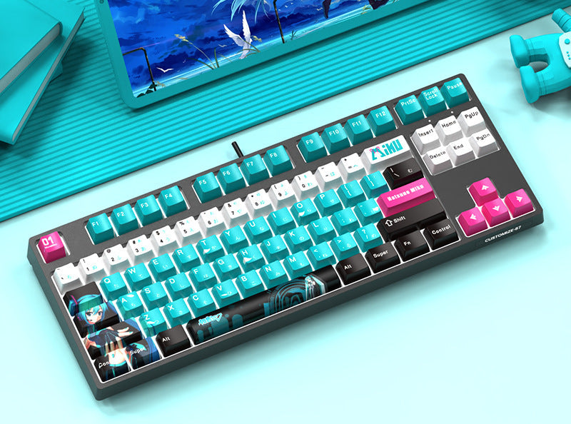 Custom Mechanical Keyboard with 87 Keys