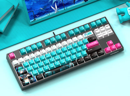 Custom Mechanical Keyboard with 87 Keys