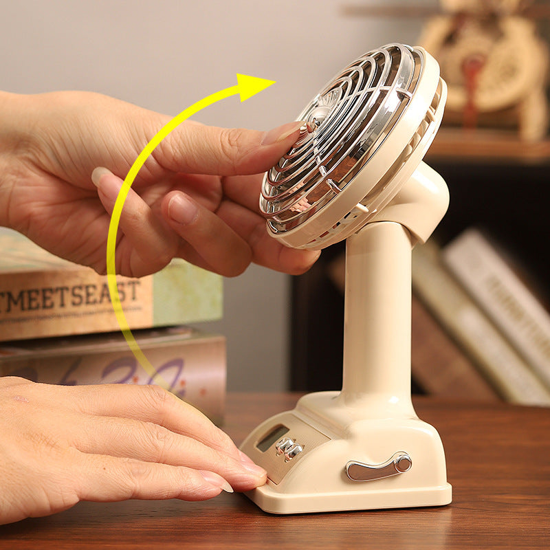 Personal Fan with Adjustable Tabletop Design