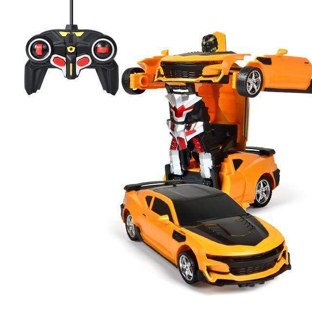 Transforming Robot Car with Remote Control and LED Lighting