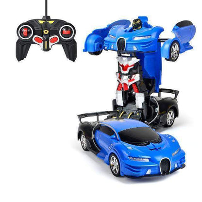 Transforming Robot Car with Remote Control and LED Lighting