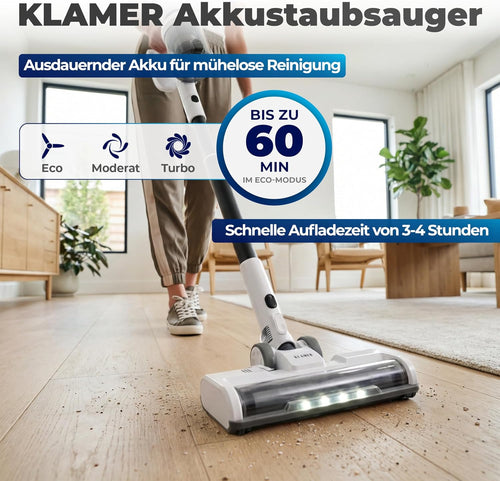 Cordless 2-in-1 Vacuum Cleaner | 460 Watt Power with 60 Min Runtime