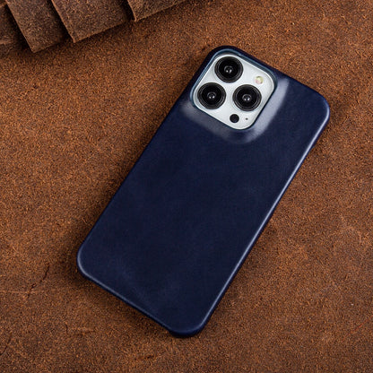 Genuine Oil Wax Leather Case for iPhone with Protective Features