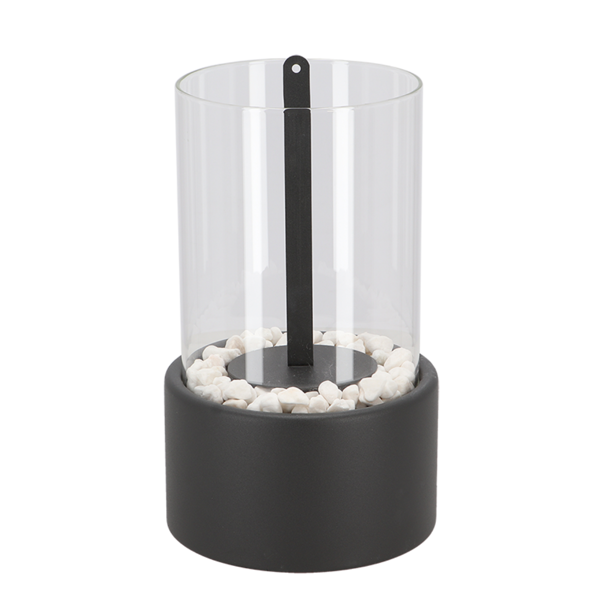 Sleek Indoor Ambient Light Lamp with Decorative Oil Flame