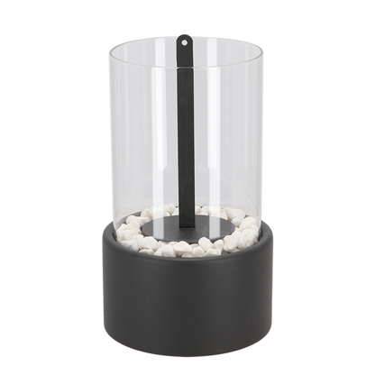 Sleek Indoor Ambient Light Lamp with Decorative Oil Flame