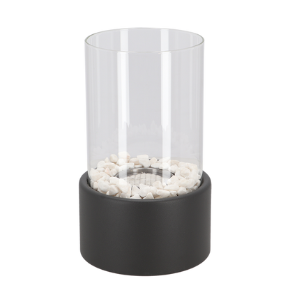 Sleek Indoor Ambient Light Lamp with Decorative Oil Flame