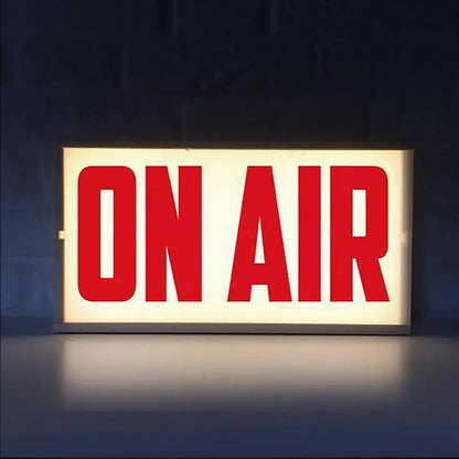 Retro Light Box Table Lamp with On Air Sign