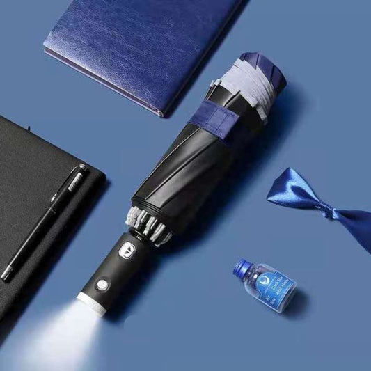 Automatic Windproof Umbrella with Reflective Edge – Stylish Design