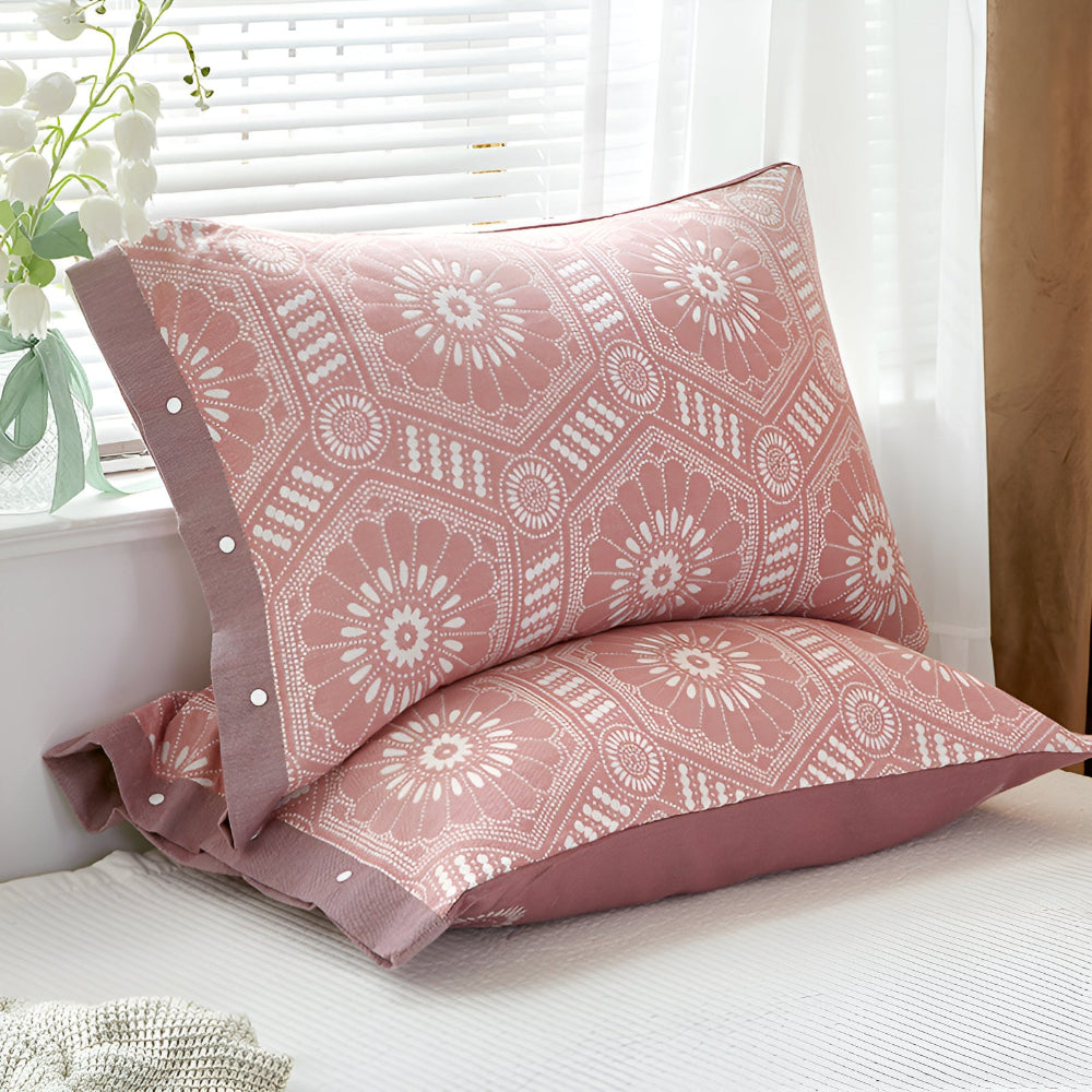 Luxurious Cotton Pillowcase with Button Closure