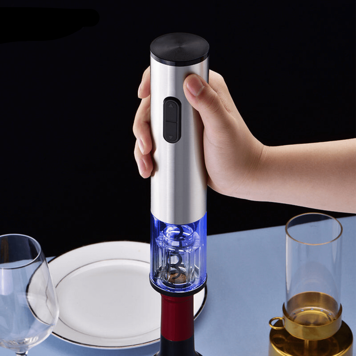 Electric Wine Opener Kit for Effortless Bottle Access