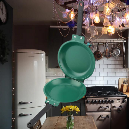 Versatile Double-Sided Frying Pan for Effortless Cooking