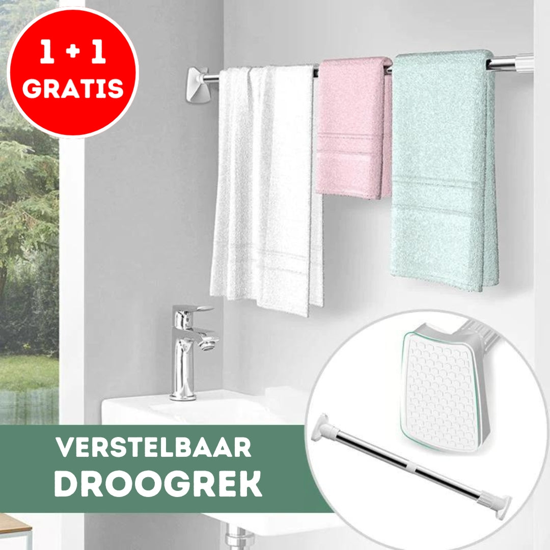 Versatile Hanging Rod for Clothes and Curtains Anywhere